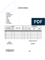 Daftar Riwayat Pekerjaan