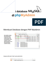 Membuat DB PHPMyAdmin