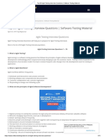 Top 30 Agile Testing Interview Questions - Software Testing Material, Agile Model