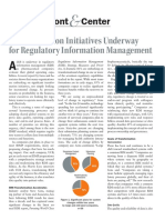 Transformation Initiatives Underway For Regulatory Information Management