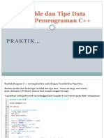 SOAL Variable Dan Tipe Data