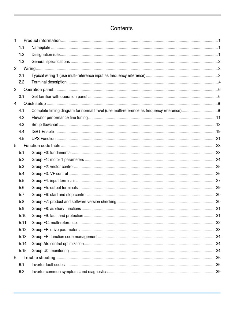 Elevator Drive Setup Guide | PDF | Power Supply | Mains Electricity