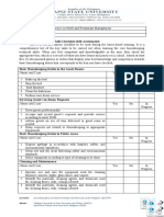 Technical Skills Checklist