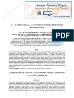 17 Ve 18 YUZYIL OSMANLI ASTRONOMISINE DA