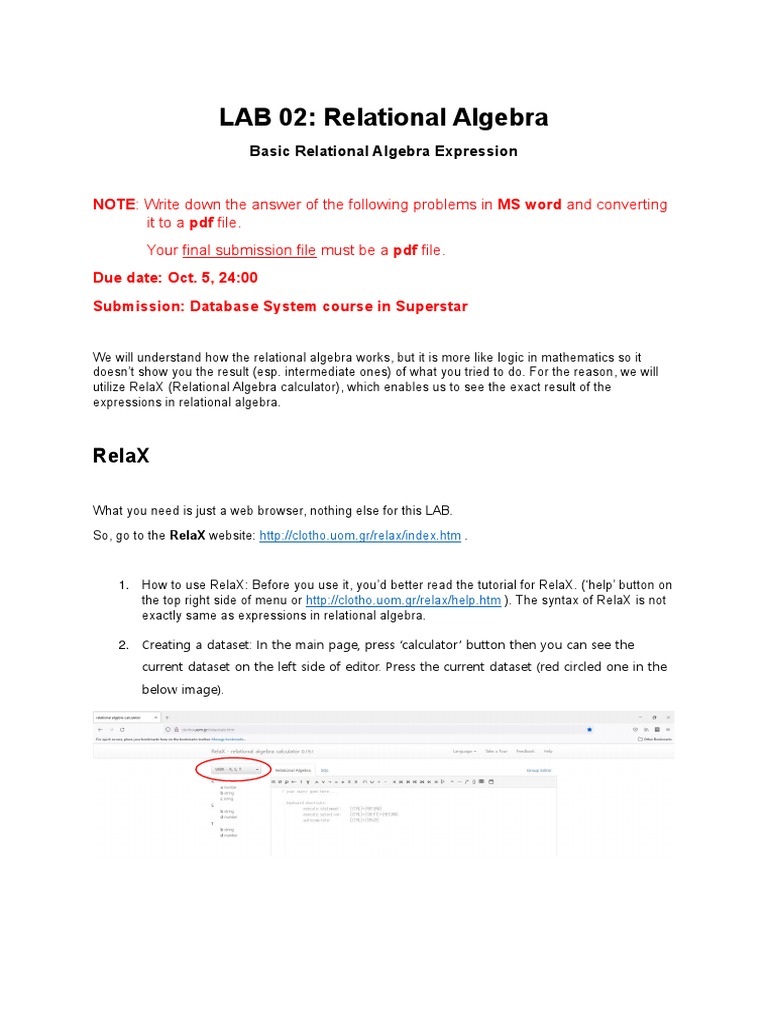 Relational Database Software Programs