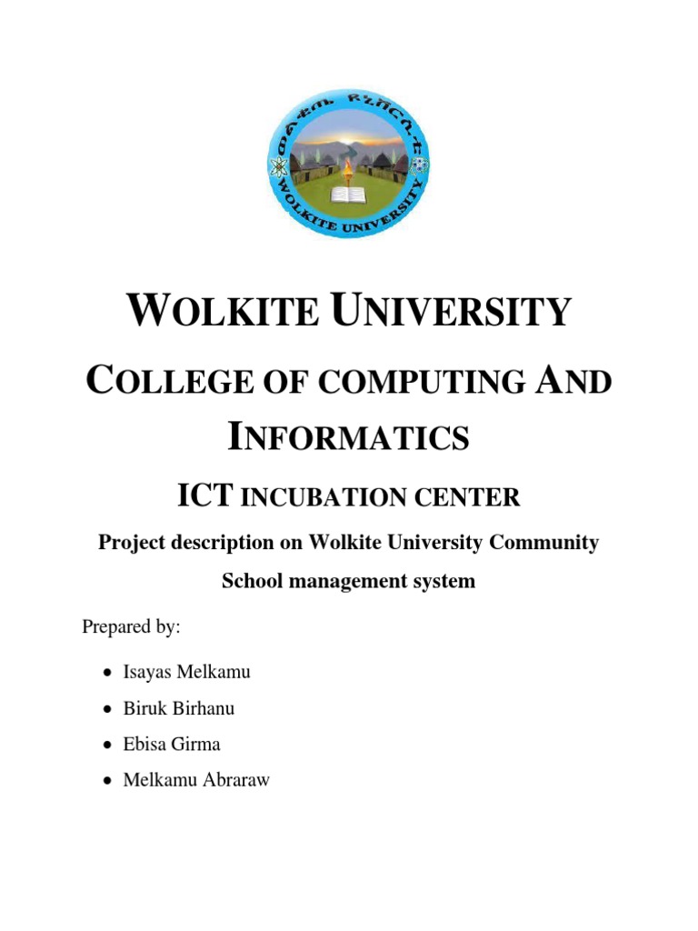 Wolkite University School Management System | PDF | Computing ...