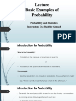 LECTURE NO 17 (Basic Prob Examples)