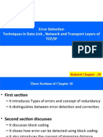DCN - 7 - Error Detection Techniques in Data Link, Network and Transport Layers of TCPIP