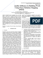 A Study of Personality Influence in Building Work Life Balance Using Fuzzy Relation Mapping (FRM)