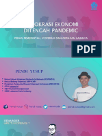 Demokrasi Ekonomi Ditengah Pandemic