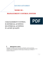 Theme III Management Control