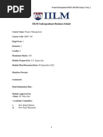 Module Plan Project Management 22-23