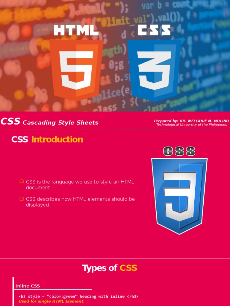 Lesson - 03 Web Development CSS | PDF | Html | Typography