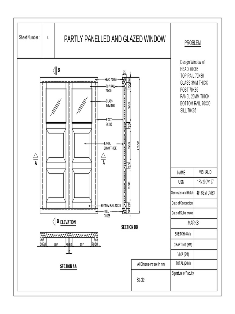 Partly Panelled and Glazed Window Design | PDF | Glasses | Building ...