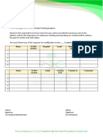 Modifications Request Form