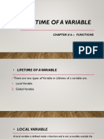 Life Time of A Variable