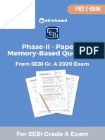 SEBI Grade A Memory-Based Questions E-Book