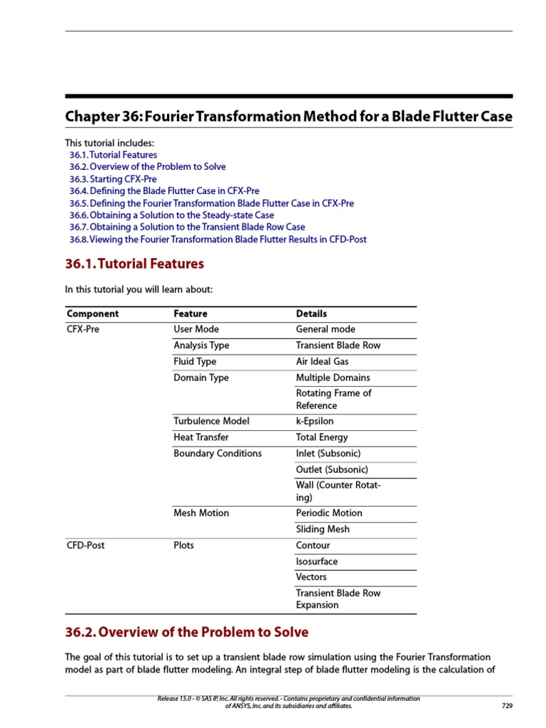 Blade Fluttering Tutorial PDF Turbine Aerodynamics