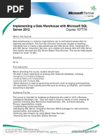 10777A - Implementing A Data Warehouse With Microsoft SQL Server 2012