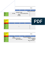 Internal Time Sheet