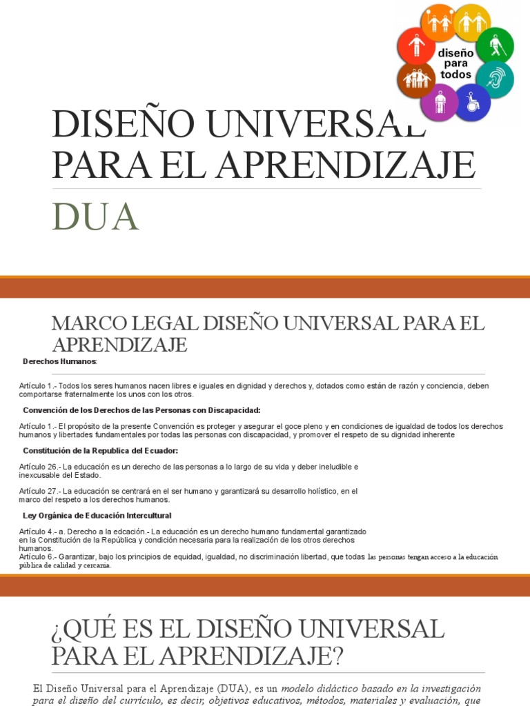 Diseño Universal para el Aprendizaje | PDF | Aprendizaje | Plan de estudios