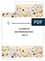 Chemistry MID TERM Review Pack Y9 (Topic)