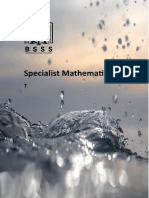 Specialist - Mathematics Unit Outline