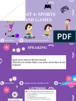Unit 4 Sports and Games_lesson 14