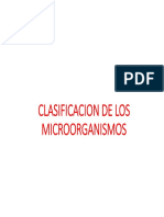 Clasificacion de Los Microorganismos