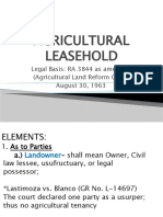 Agricultural Leasehold