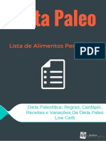 Lista de Alimentos Paleo - Cardápio Feroz BONUS