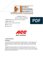 ACC Limited Company Profile and Financial Analysis