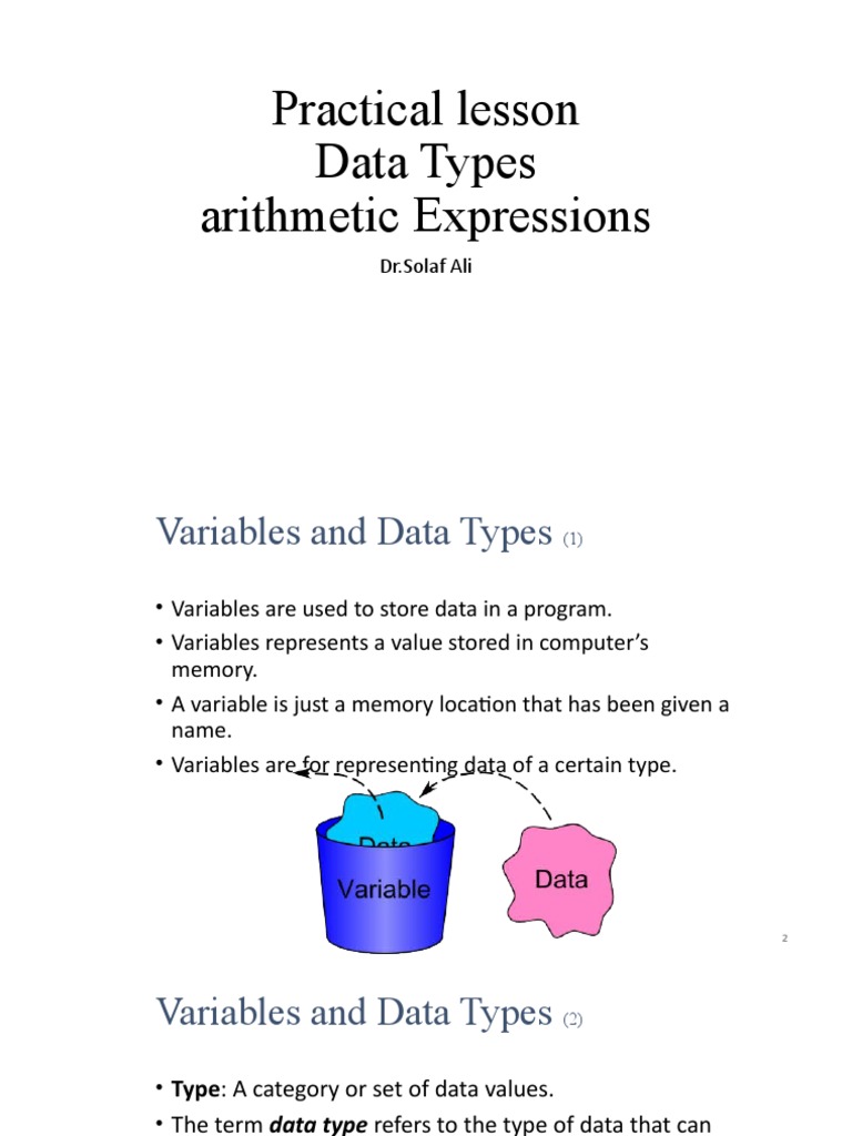 Programing | PDF | Data Type | Variable (Computer Science)