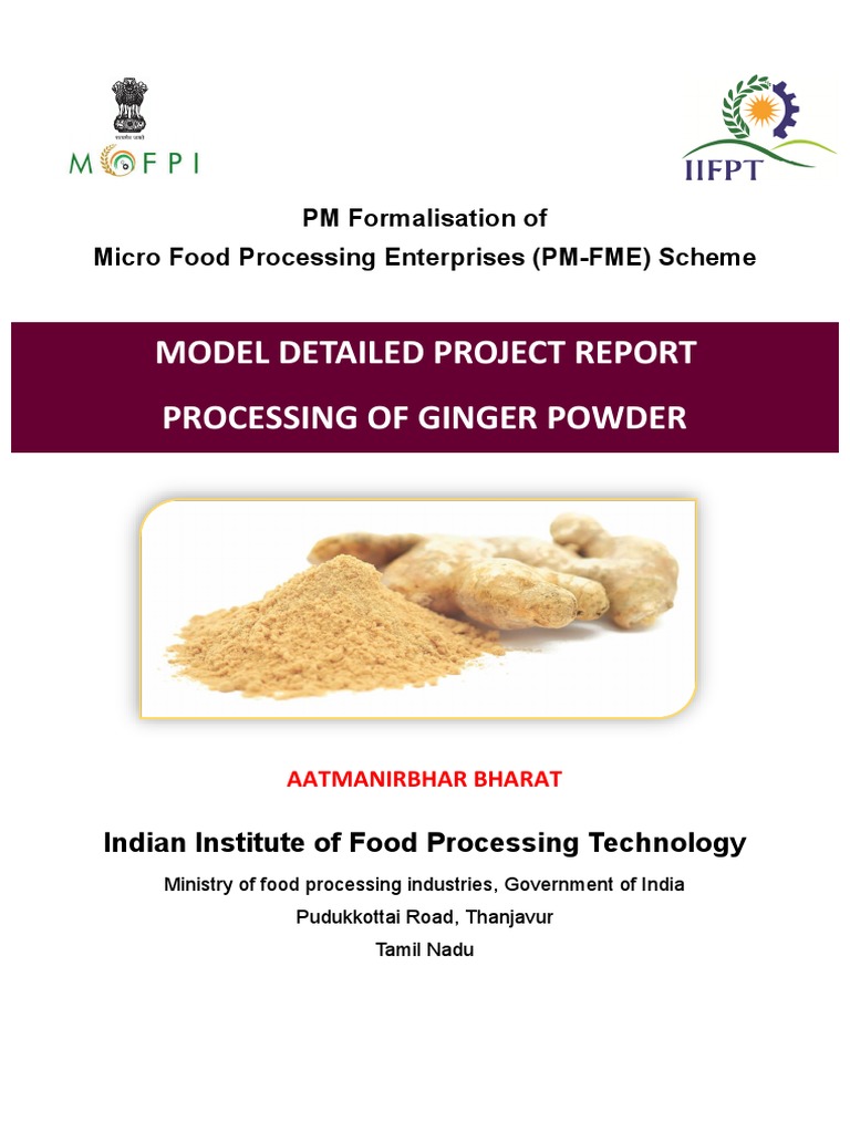 Dpr Ginger Powder Pdf Ginger Magnesium