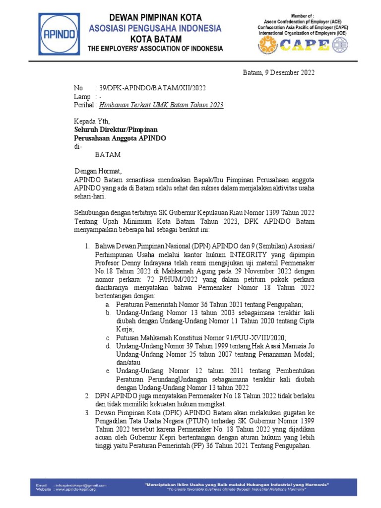 Respons Diperinaker Terkait UMK 2026 Badung Bali: Masih Tunggu Keputusan Pusat