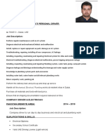 Mep Technician Iftikhar CV