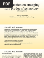 Presentation On Emerging Iot Products (Autosaved)