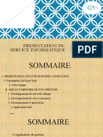 Presentation Du Service Informatique