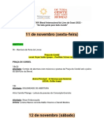 Programação XIV Bienal Internacional Do Livro Do Ceará 2022