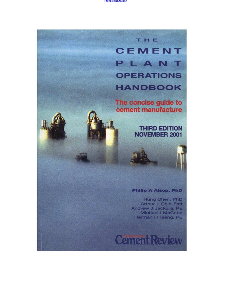 THE CEMENT PLANT OPERATIONS HANDBOOK visual data 2