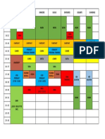 Horario 2018