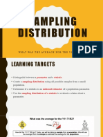 Sampling Distribution: Average Y11T1R2