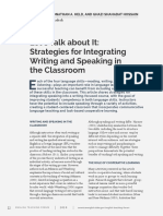 (Let's Talk About It - Strategies For Integrating Writing and Speaking in The Classroom) Etf - 58 - 4 - pg22-31