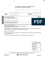 November 2012 (v2) QP - Paper 2 CIE English First Language IGCSE