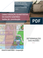 Aula Caracterização Quantitativa de Esgoto Sanitario