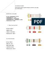 Ejercicios de Aplicación Del Código de Colores