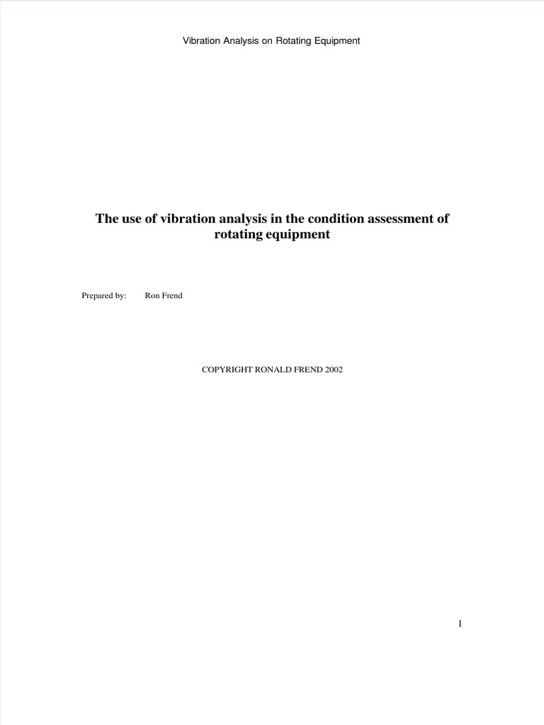 Vibration Analysis Rotating Equipment | Download Free PDF | Amplitude ...