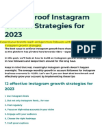 12 Foolproof Instagram Growth Strategies For 2023