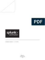 Splunk Certification Candidate Handbook