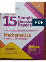 Arihant Sample Paper Maths Standard 2021 Organized